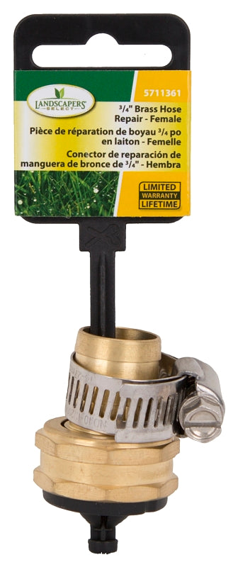 Landscapers Select GB-9412-3/4 Hose Coupling, 3/4 in, Female, Brass, Brass