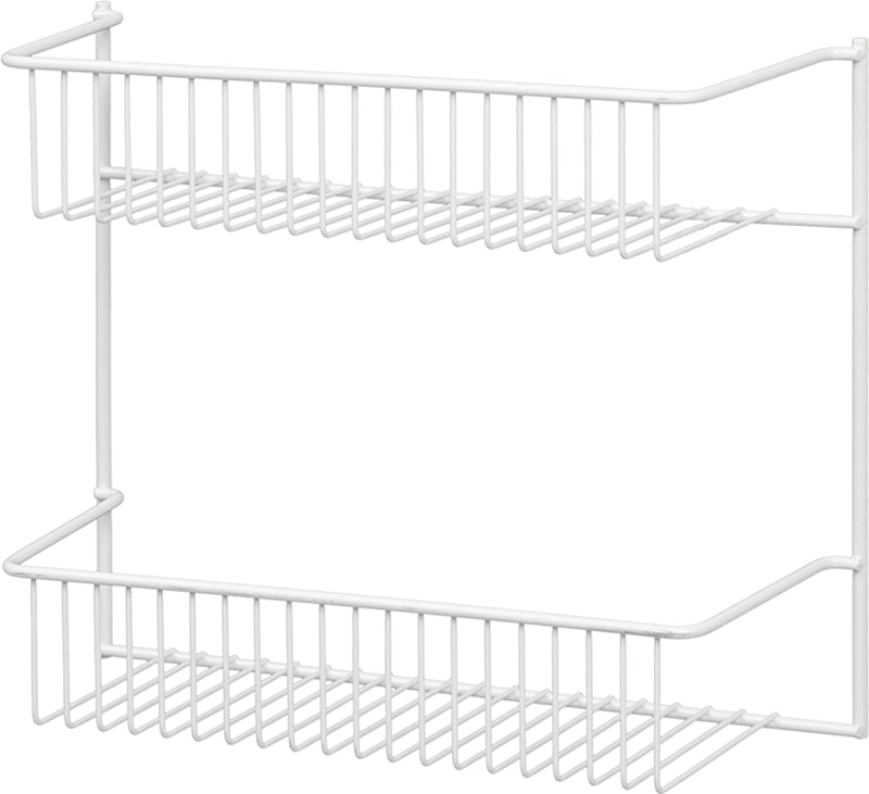 ClosetMaid 8002 Series Wall Rack, 5 in L x 12-1/2 in W x 10-1/2 in H Dimensions, Steel, White, Pack of 6