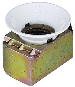 SuperStrut ZCM1001/2-10 Cone Nut, Galvanized, Nylon/Steel, Gold