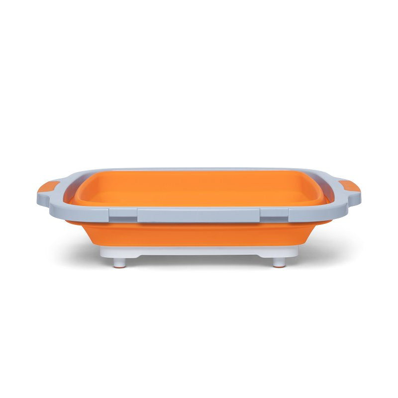Dripez TUBV2-1-OR BBQ Prep Tub, Nylon/Plastic/Silicone, Orange