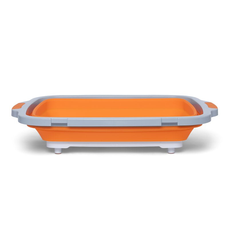 Dripez TUBV2-XL-1-OR BBQ Prep Tub, Nylon/Plastic/Silicone, Orange