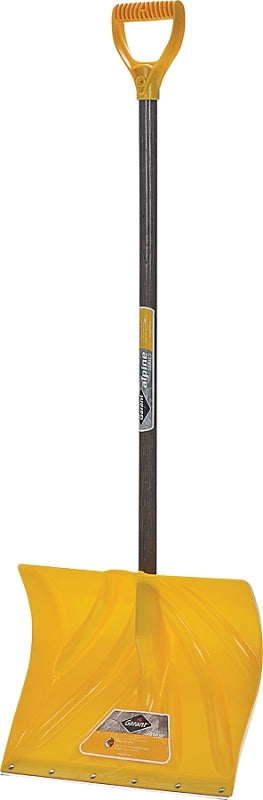 Garant APM18KDRU Snow Shovel, 51 in OAL, 18 in W Blade, 13-1/2 in L Blade, Polyethylene Blade