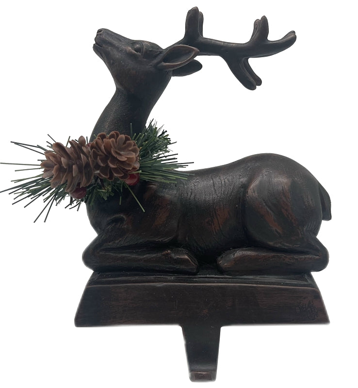 Santas Forest 89824 Buck Stocking Holder, Bronze, 6-1/4 in, Pack of 4