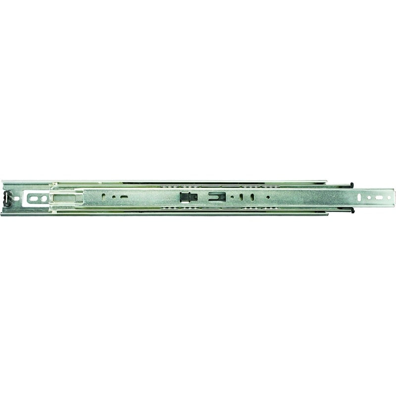 Knape & Vogt 8400P 14 Drawer Slide, 100 lb, 14 in L Rail, 1/2 in W Rail, Anochrome
