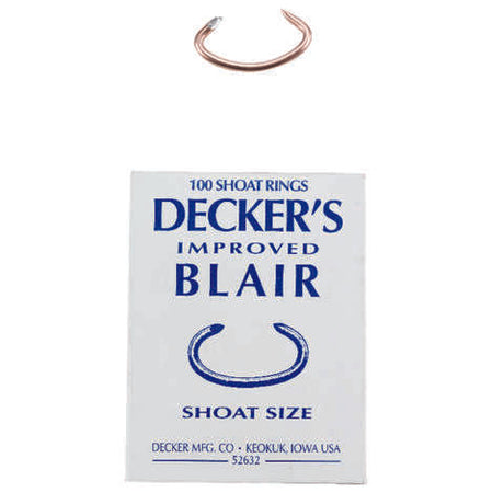 Decker Improved Blair 12.5 Ga. Animal Ring For Shoat 100 pk