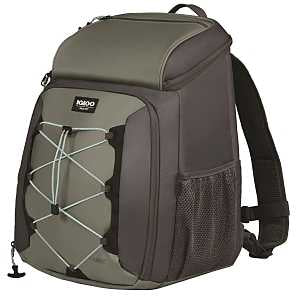 Igloo MaxCold Voyager Series 66320 Backpack Cooler, 12 in L, 10.6 in W, 12 oz, HDPE Foam/TPU, Monument/Iron Gate