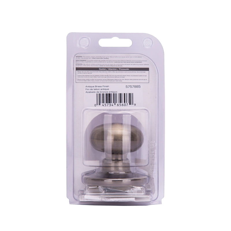 ProSource TF840V-PS Dummy Knob, TF Design, 1-3/8 to 1-3/4 in Thick Door, Stainless Steel, 65.7 mm Rose/Base