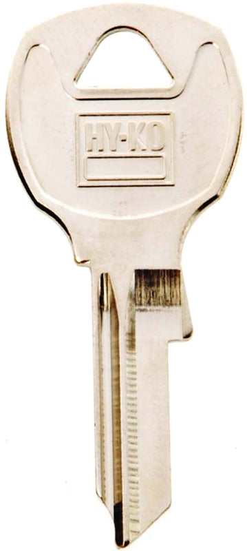 Hy-Ko 11010NA14 Key Blank, Brass, Nickel, For: National Cabinet, House Locks and Padlocks, NA14 Key Number, Pack of 10