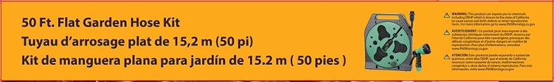 Landscapers Select YP1121 Hose Set, 50 ft L Hose, 50 ft Hose, In a Storage Case Winding, Built-In Handle, Polyester