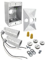 Hubbell 5818-6 Flood Light Kit, 3.336 in L x 10 in W x 4.594 in H Dimensions, White Fixture