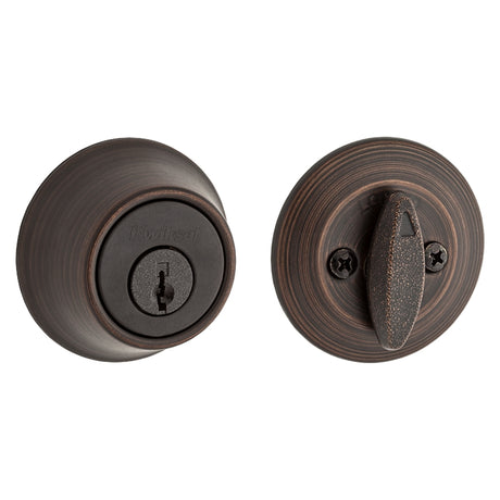 Kwikset 96600-542 Deadbolt, Alike Key, Steel, Venetian Bronze, 2-3/8 to 2-3/4 in Backset, Pack of 3