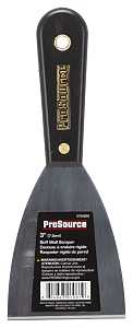 ProSource 01061 Wall Scraper, 3 in W Blade, Full Tang Blade, HCS Blade, Nylon Handle, Comfort Grip Handle, 7-7/8 in OAL