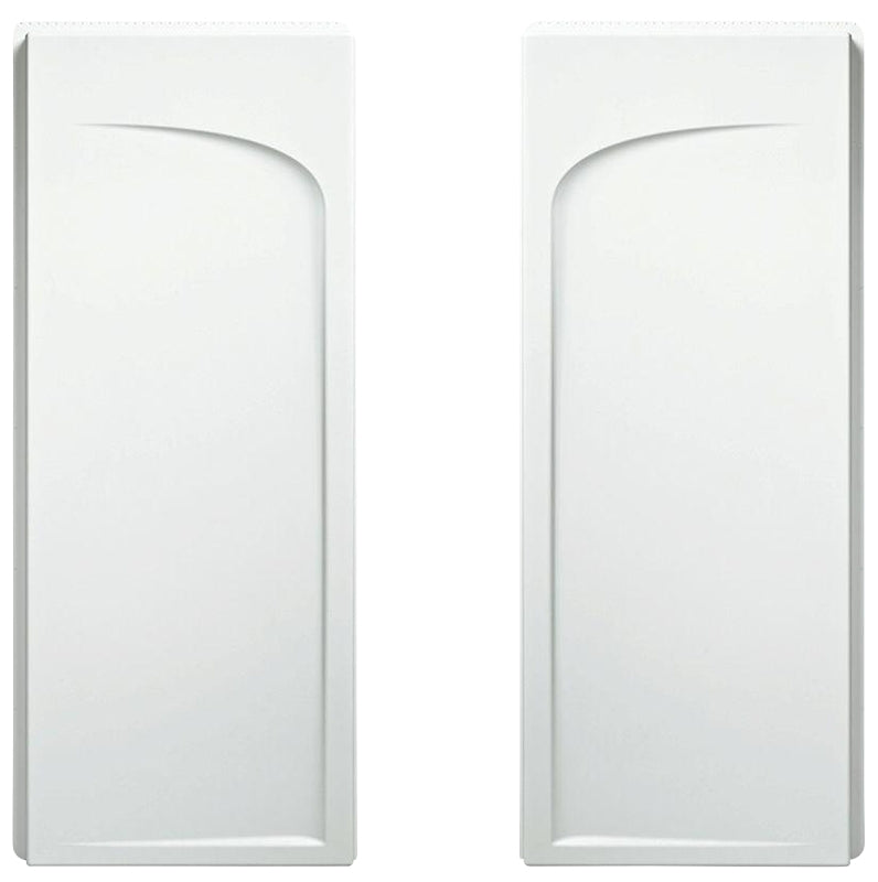 Sterling Ensemble 72205100-0 Shower End Wall Set, 72-1/2 in L, 34 in W, Vikrell, High-Gloss, Alcove Installation
