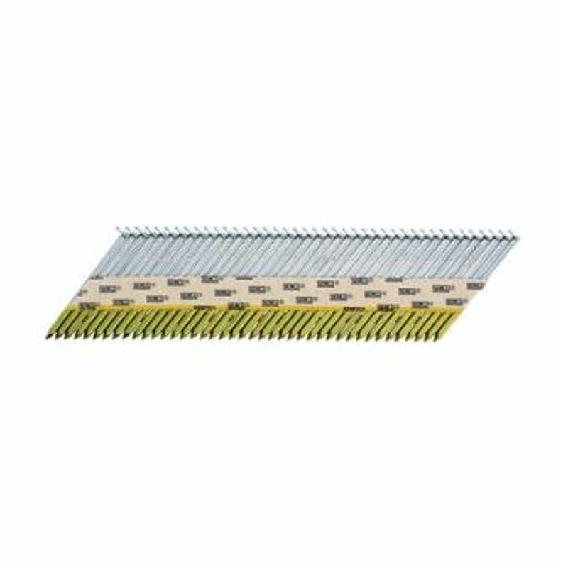 Senco K527APBXN Collated Nail, Paper Tape Collation, 3 in L, Bright Basic, Full Round Head, Smooth Shank