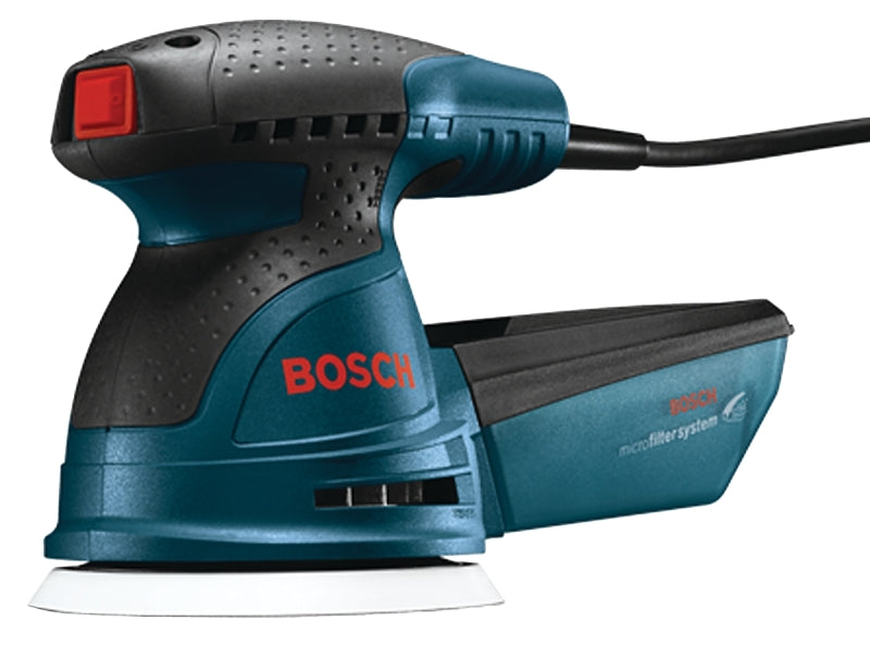 Bosch ROS10 Series Random Orbit Sander, 2.5 A, 5 in Pad/Disc, Soft-Grip Handle