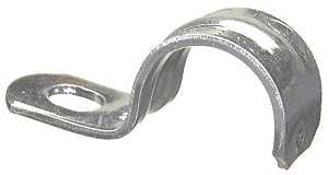 Halex 61130 Conduit Strap, 3 in, 1-1/4 in L, Steel, Galvanized, 1/PK