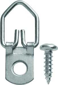 OOK 50206 Picture Hanger, 30 lb, Steel, Zinc