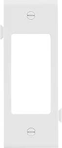 Eaton Cooper Wiring STC26 STC26W Wallplate, 4-1/2 in L, 2-3/4 in W, 1 -Gang, Polycarbonate, White, High-Gloss