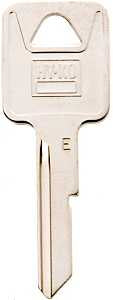 Hy-Ko 11010B44 Key Blank, Brass, B44 Key Number, Nickel, Pack of 10