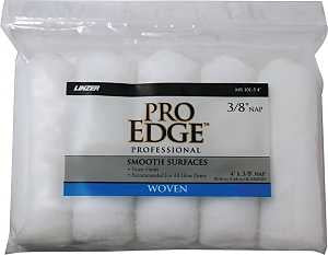 Linzer MR 101-5 4IN Roller Cover, White, 3/8 in Thick Nap, 4 in L, Woven Fabric Cover, 6/PK, Pack of 6