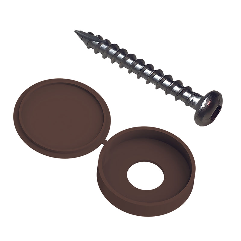 Barrette Outdoor Living No. 8 X 1.5 in. L Square Brown Coarse Screen Panel Fastener Kit 12 pk