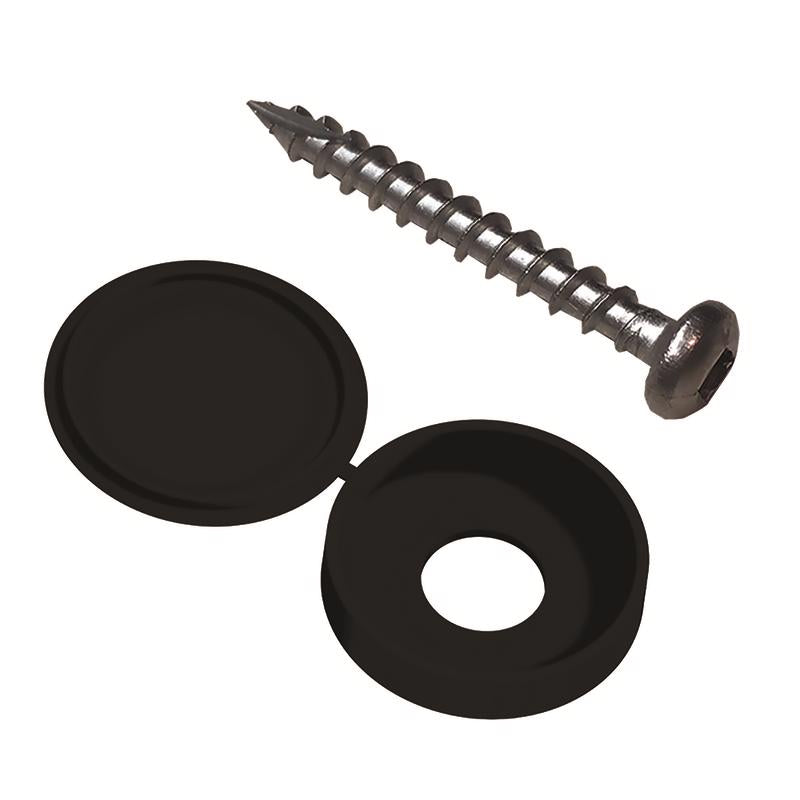 Barrette Outdoor Living No. 8 X 1-1/2 in. L Square Black Coarse Screen Panel Fastener Kit 12 pk