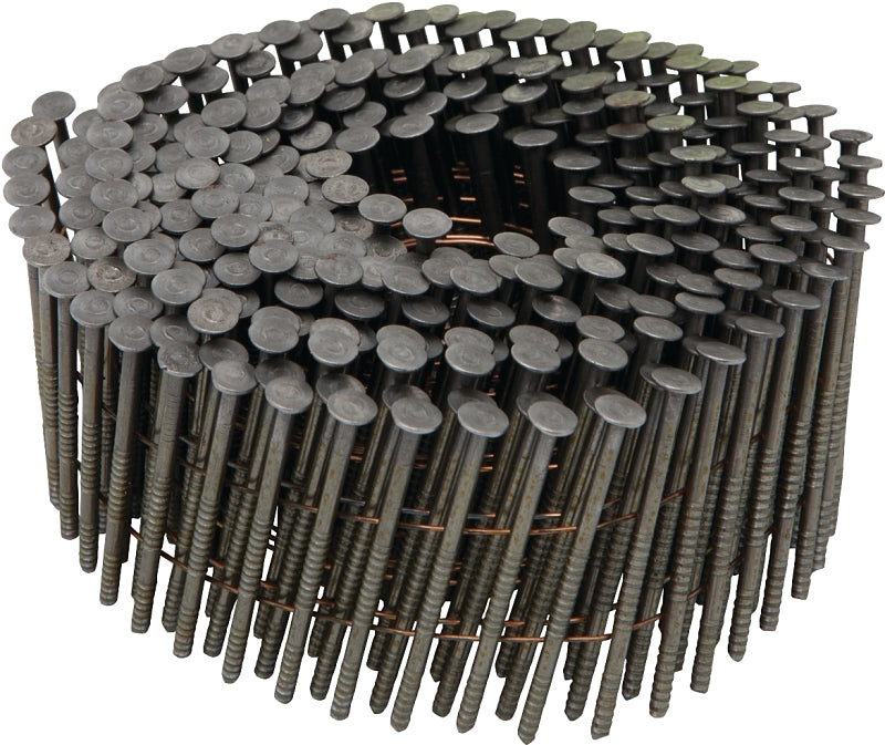 Bostitch C6R99BC Series Framing Nail, Coil Collation, 2 in L, Steel, Ring Shank