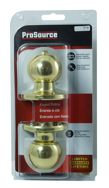 ProSource T3700V-PS Entry Knob, Stainless Steel, KW1, KA3 Keyway, 3 Grade, Pack of 3