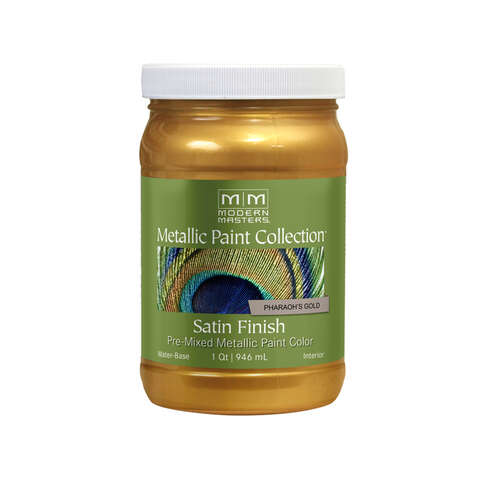 Modern Masters Shimmer Satin Pharaoh's Gold Metallic Paint 1 qt