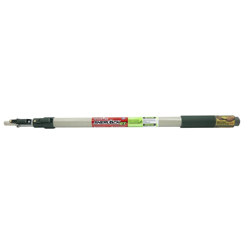 Wooster R090 Extension Pole, 2 to 4 ft L, Aluminum/Fiberglass