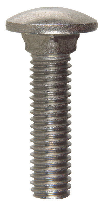 HILLMAN 0.375 in. X 1-1/2 in. L Stainless Steel Carriage Bolt 25 pk