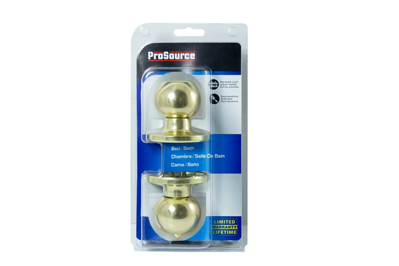 ProSource T3710V-PS Privacy Lockset, Tubular Design, Stainless Steel