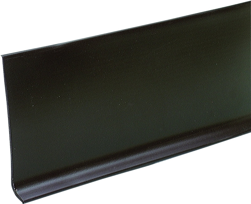 M-D 75234 Series Wall Base, 0.13 in Thick, Brown, 4 ft L, 4 in W, Vinyl, Pack of 18