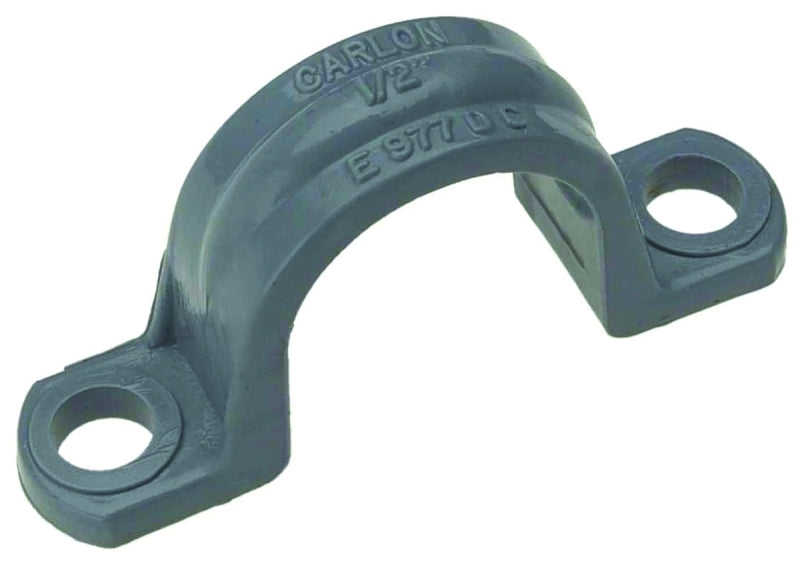 Carlon E977DC25-UPC Conduit Clamp, 1/2 in, 2-5/32 in L, PVC, Gray, 25/BAG