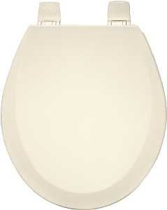 Bemis 500PROAR-006 Toilet Seat, Round, Molded Wood, Beige, Adjustable Hinge