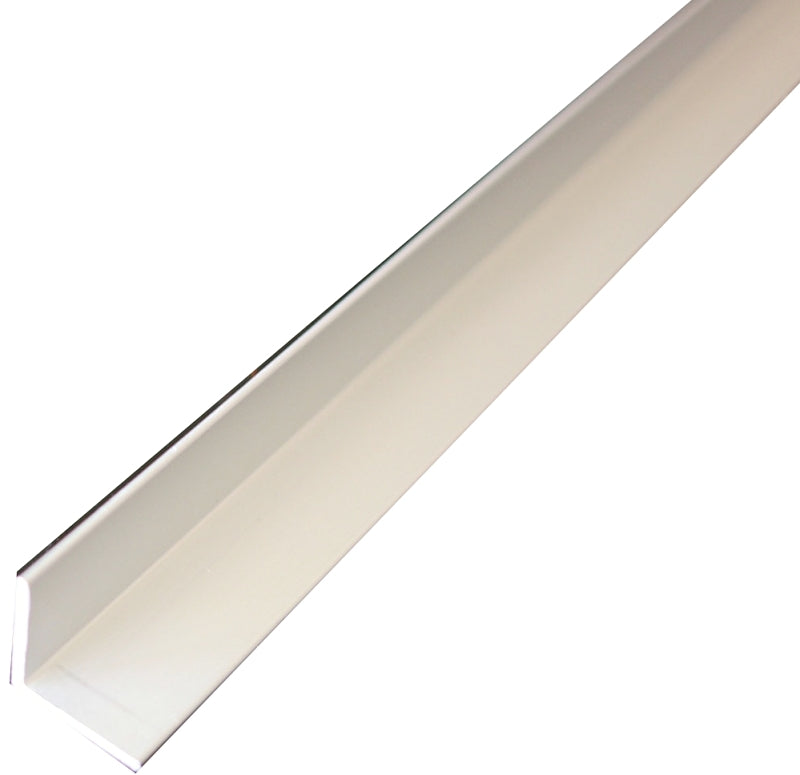 M-D 62125 Angle Stock, 3/4 in L Leg, 96 in L, 1/16 in Thick, Aluminum, Mill