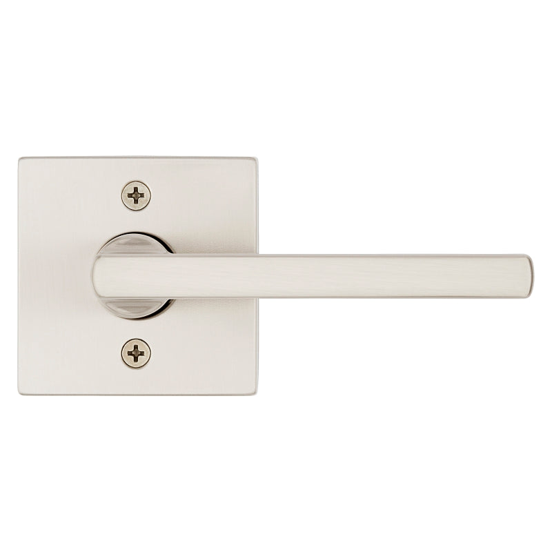 Kwikset Signature Series 154HFL SQT 15 Passage Lever, Non-Locking Lock, Satin Nickel, Zinc, Residential, Reversible Hand