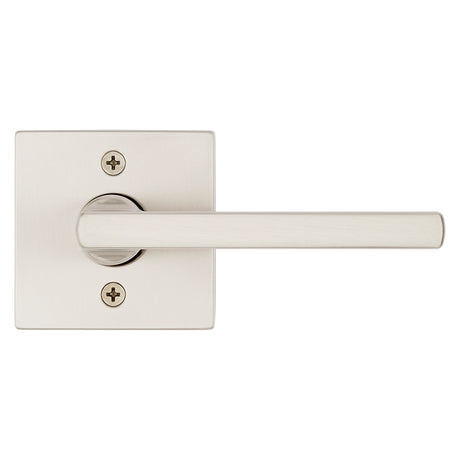 Kwikset Signature Series 154HFL SQT 15 Passage Lever, Non-Locking Lock, Satin Nickel, Zinc, Residential, Reversible Hand