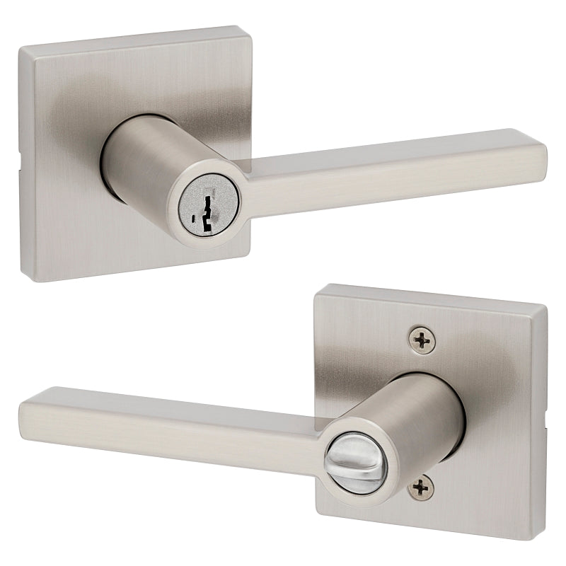 Kwikset 740HFL SQT 15 Entry Lever, Satin Nickel, Metal, Re-Key Technology: SmartKey, Left, Reversible, Right Hand