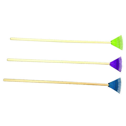 Bloom 14 Tine Poly Shrub Rake Wood Handle, Pack of 6
