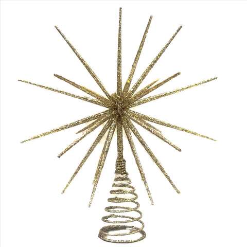 Celebrations Home Gold Burst Tree Topper 14 in., Pack of 4