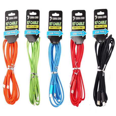 Diamond Visions Cobra Cord USB Type C Cable 1 pk, Pack of 12