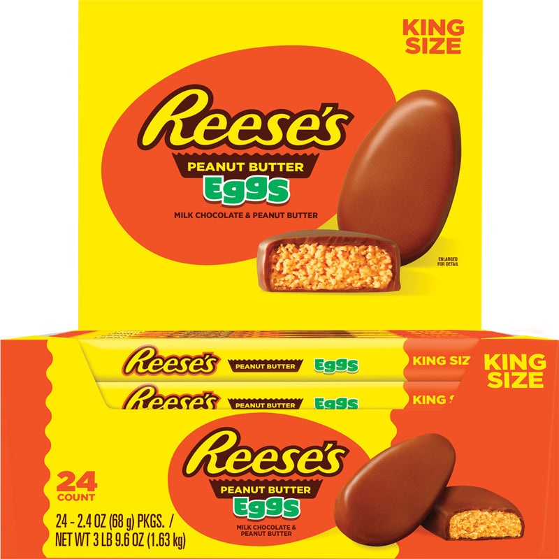 Reese's Peanut Butter Candy 2.4 oz, Pack of 24
