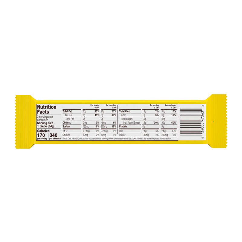 Reese's Peanut Butter Candy 2.4 oz, Pack of 24