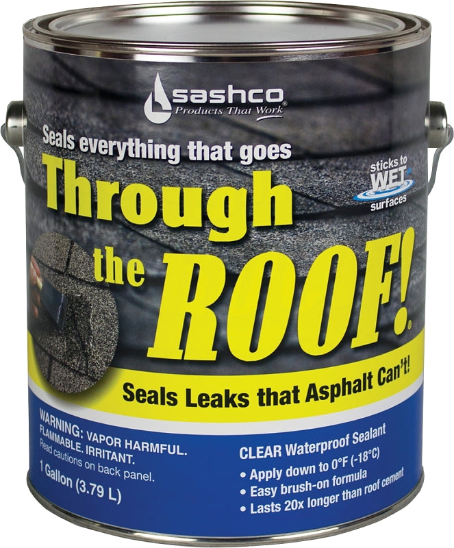 Sashco 14004 Cement and Patching Sealant, Clear, 1 gal, Container, Liquid, Pack of 2