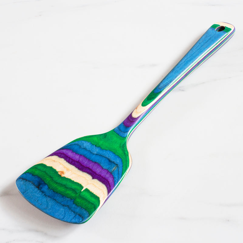 Totally Bamboo Baltique Multicolored Birch Wood Spatula, Pack of 12