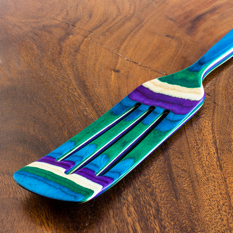 Totally Bamboo Baltique Multicolored Birch Wood Spurtle, Pack of 12