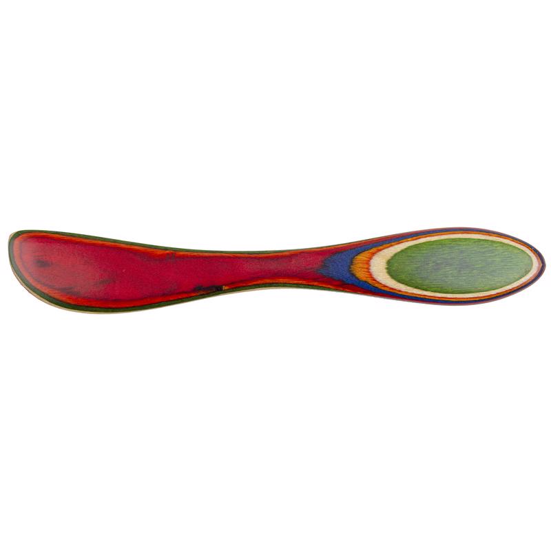 Totally Bamboo Baltique Multicolored Birch Wood Spreading Knife, Pack of 12
