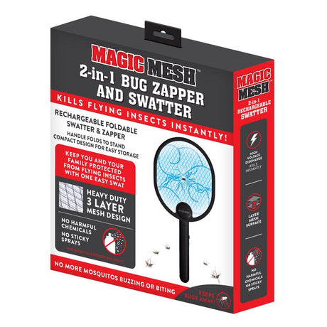 Magic Mesh Flying Insect Killer Bug Zapper and Swatter 1 pk