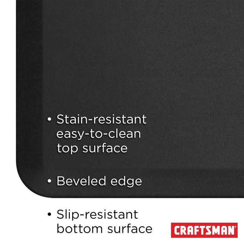 Craftsman 20 in. W X 32 in. L Black Polyurethane Foam Anti-Fatigue Mat